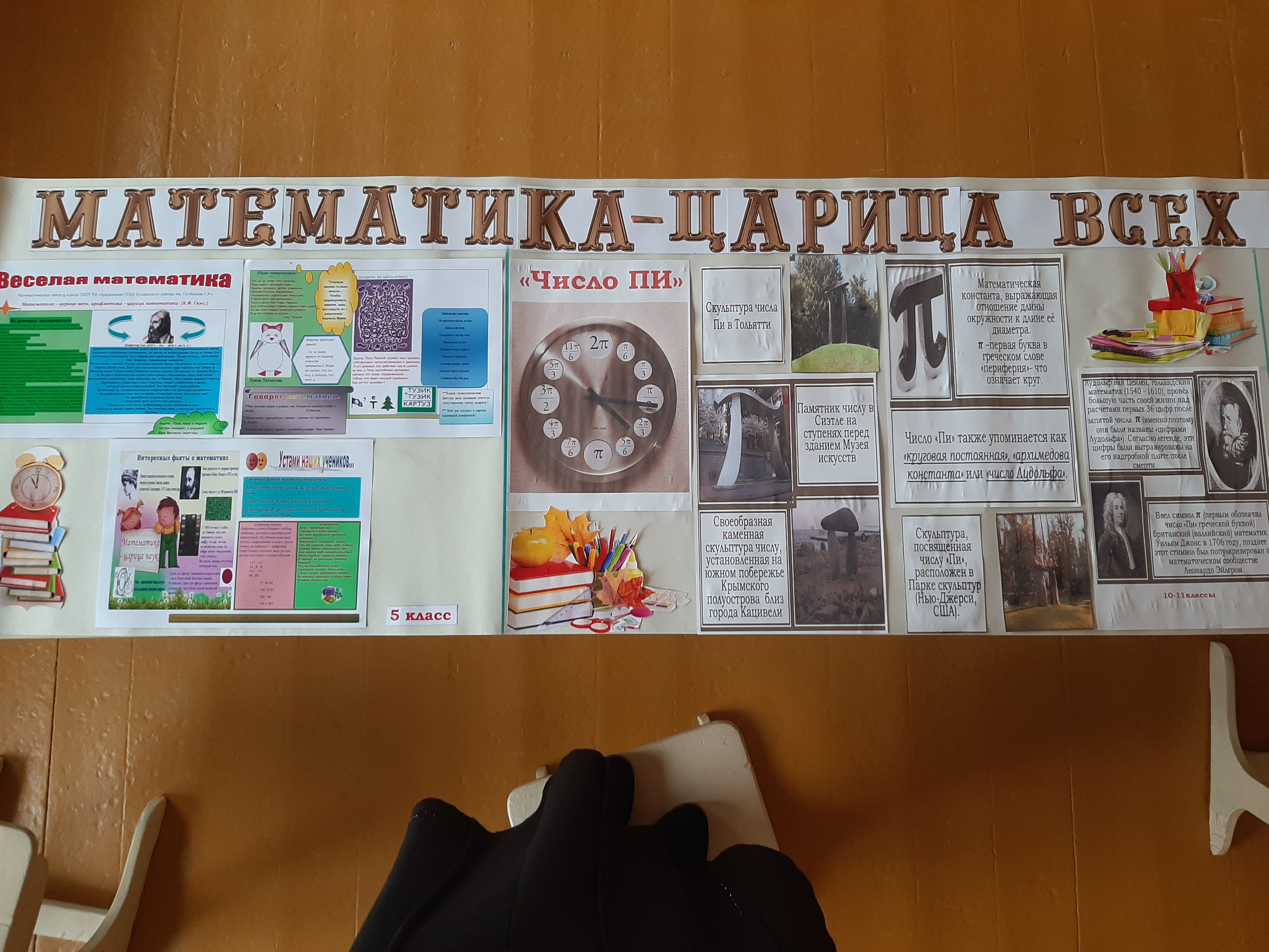 Выпуск математ газеты.